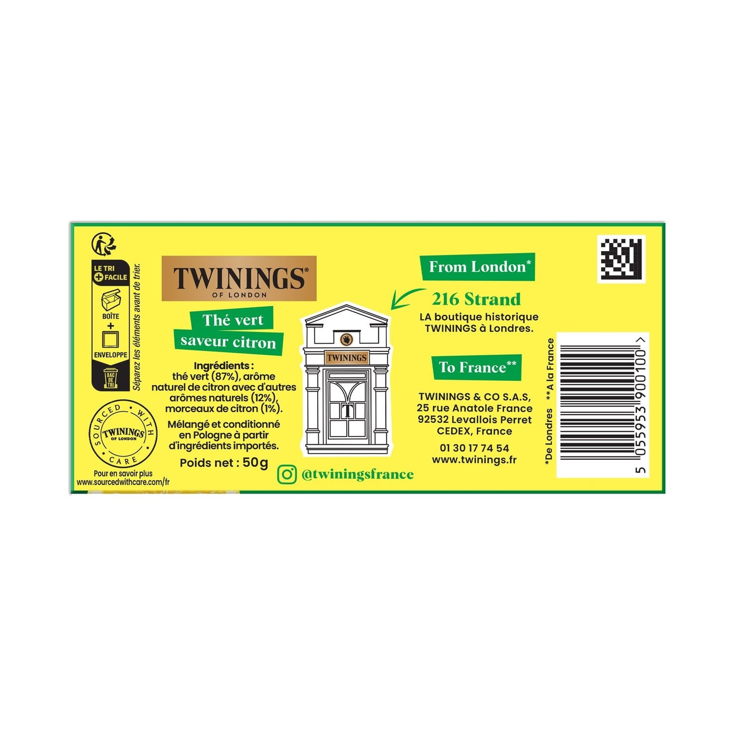 TWININGS Lemon Green Tea