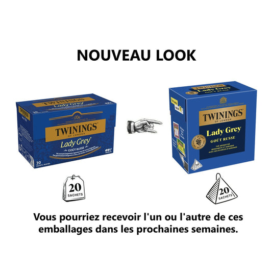 Thé Noir Lady Grey TWININGS