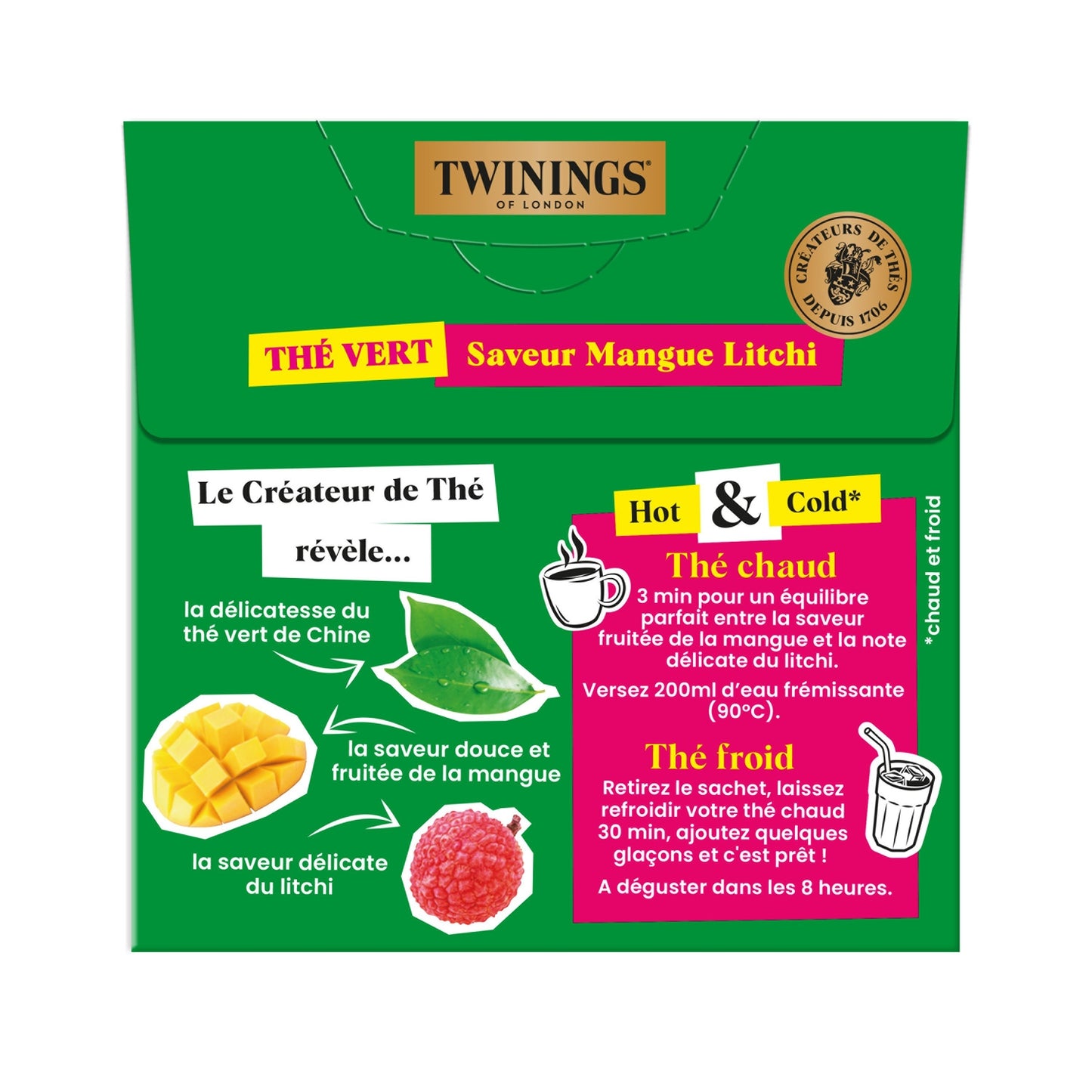 TWININGS Mango Lychee Green Tea