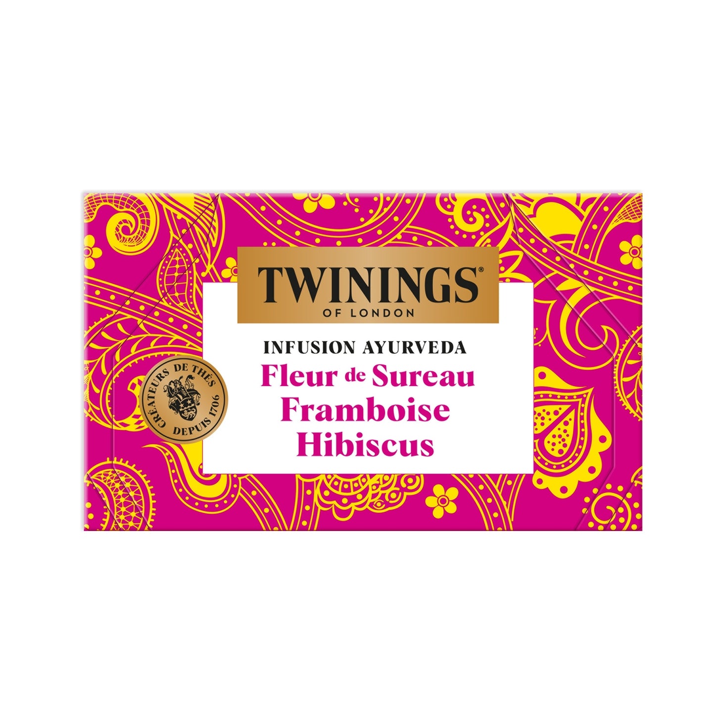 Ayurveda Elderflower Raspberry Hibiscus Infusion TWININGS