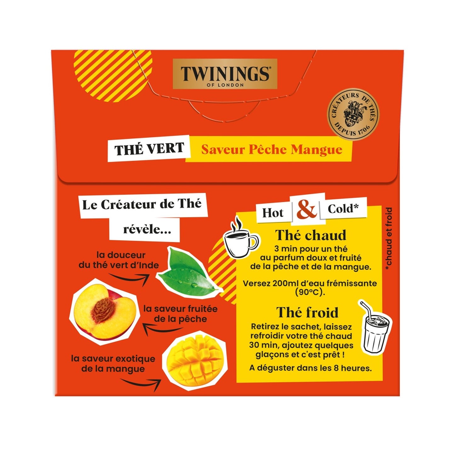 Thé Vert Pêche Mangue TWININGS
