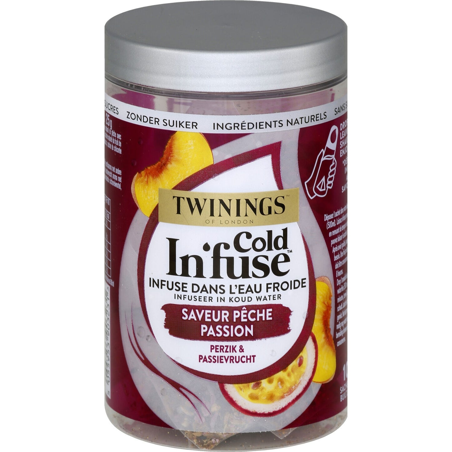 TWININGS Sugar-Free Peach and Passion Fruit Cold Brew