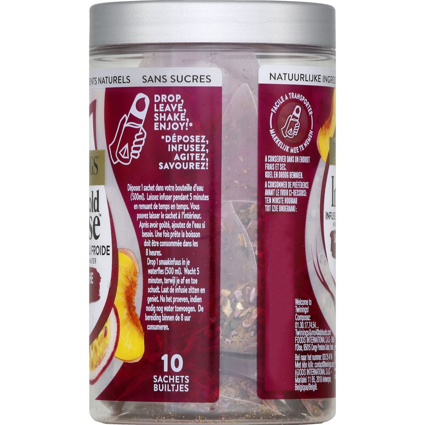 TWININGS Sugar-Free Peach and Passion Fruit Cold Brew