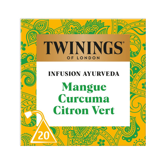 Infusion Ayurveda Mangue Curcuma Citron Vert TWININGS