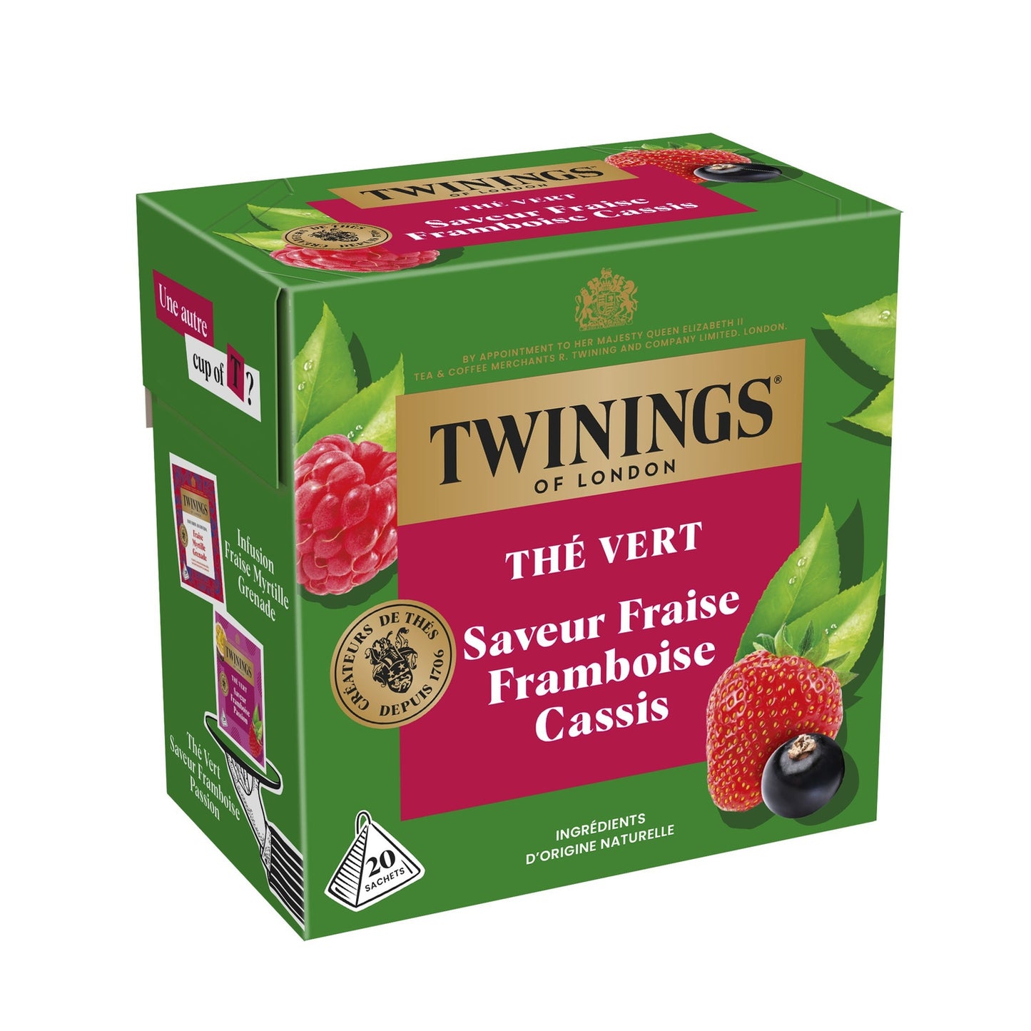 Thé Vert fraise framboise cassis TWININGS