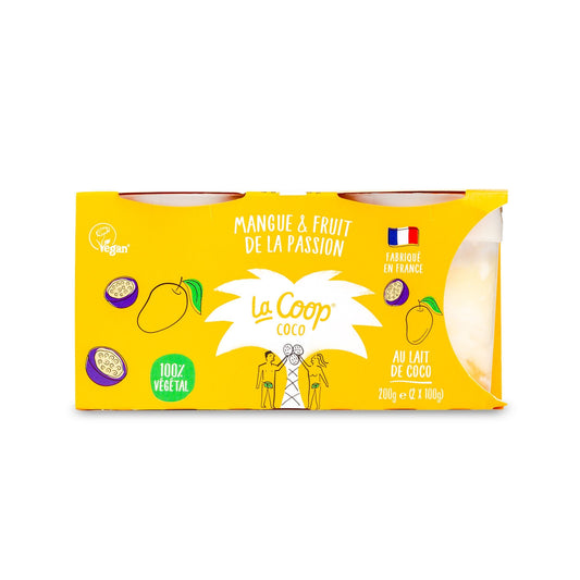 Dessert Végétal au Lait de Coco Mangue Passion THE COCONUT