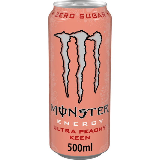 Boisson Énergissante Ultra Peach Keen Sans Sucres MONSTER