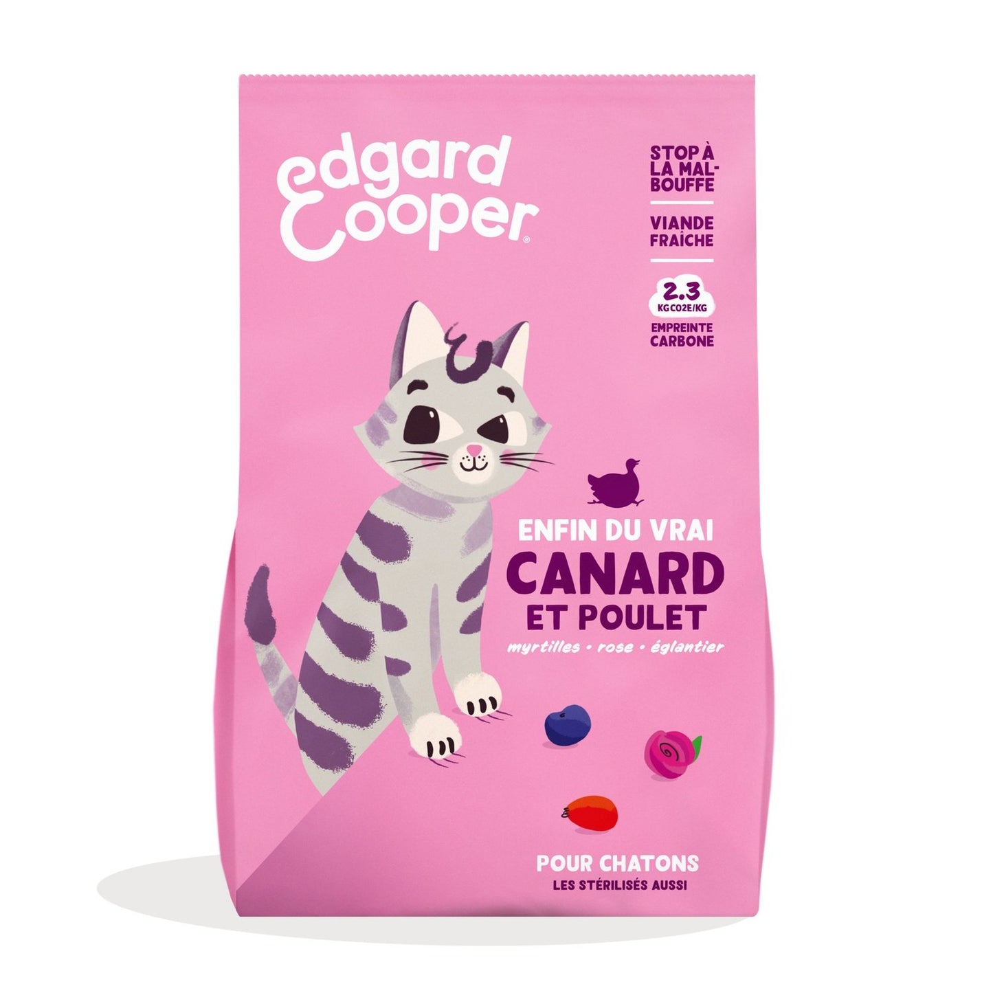 Croquettes pour Chat Junior Stérilisé Sans Céréales Poulet Canard Edgar & COOPER Le sac de 750g