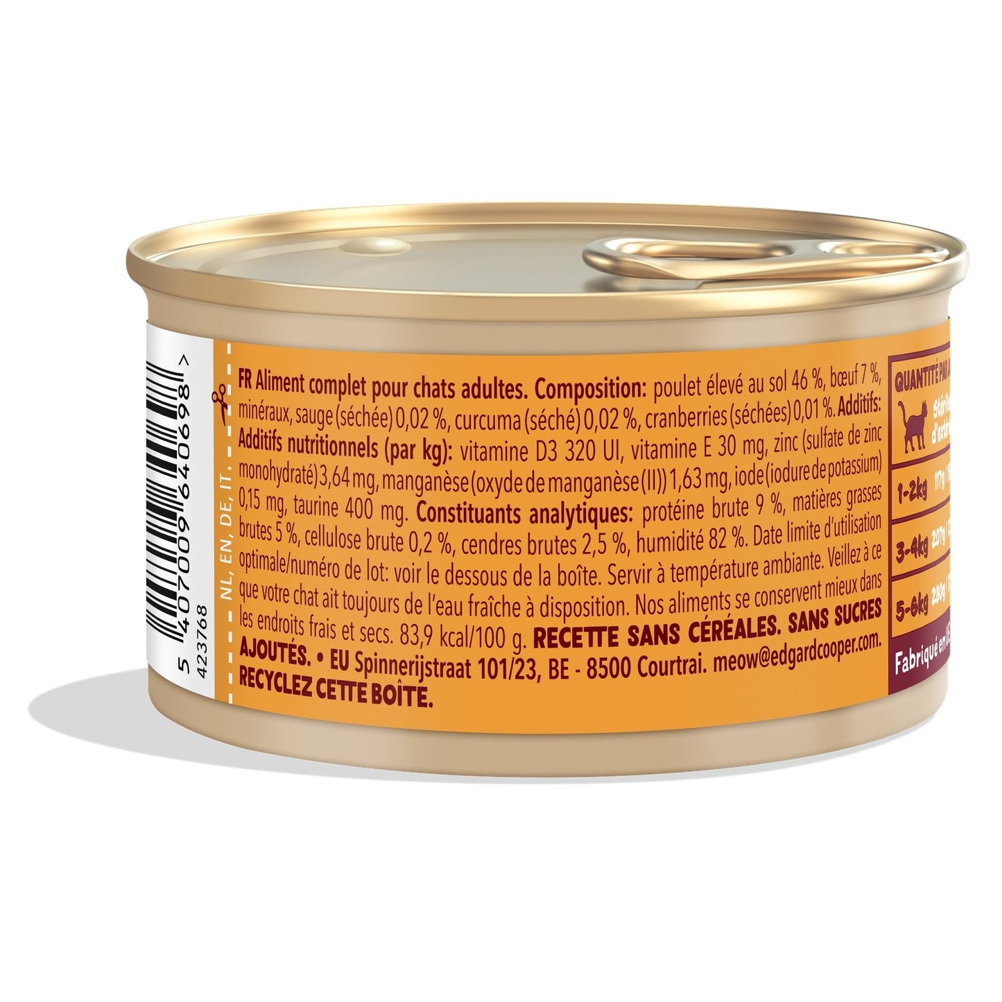 Edgar & Cooper Adult Cat Food in Chicken Sauce