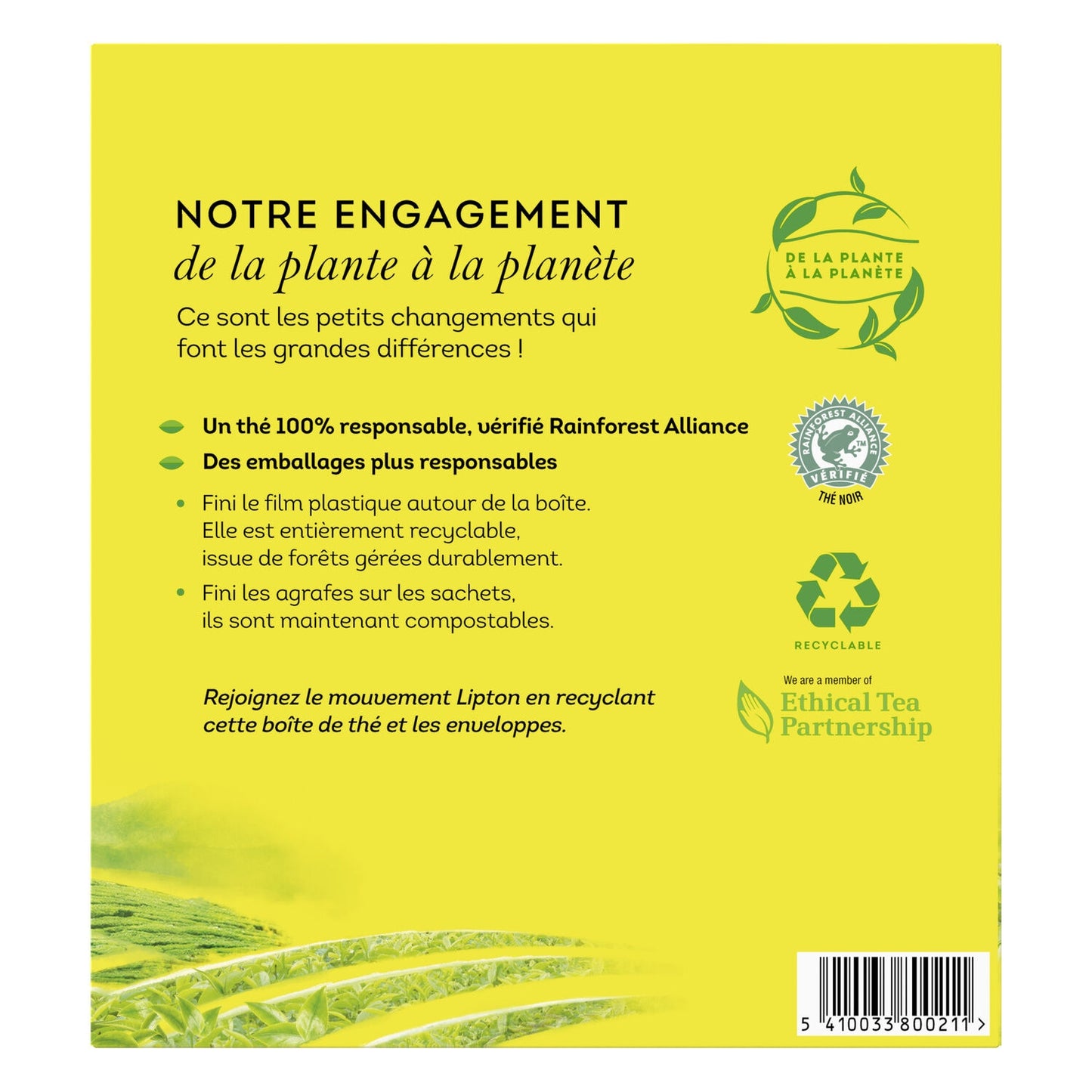 Thé Noir Yellow Label Tea LIPTON