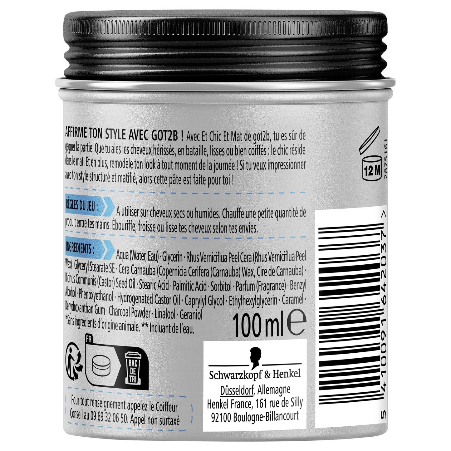 Got2b Schwarzkopf Chic and Matte Styling Paste