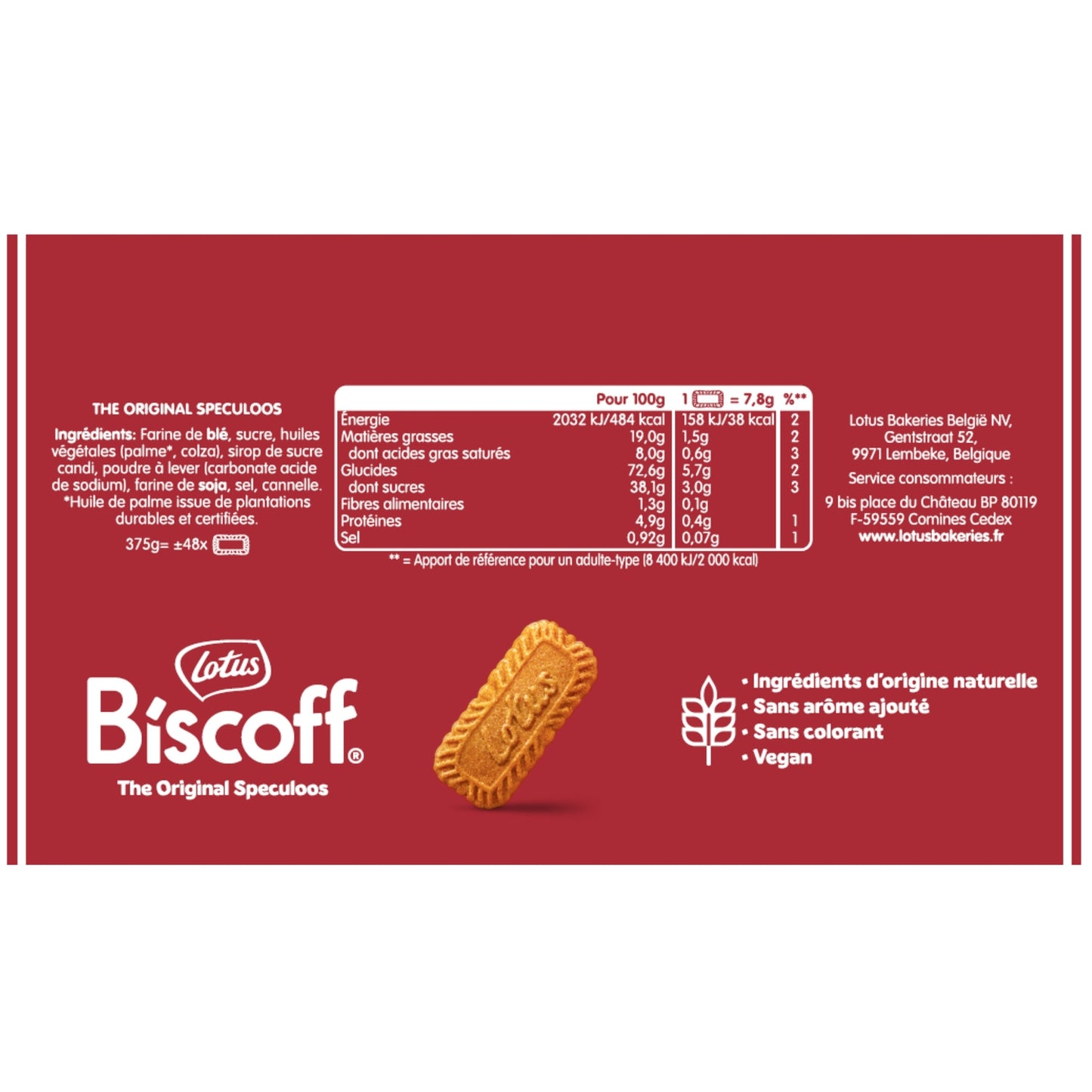 LOTUS ORIGINAL BISCOFF Speculoos Biscuits