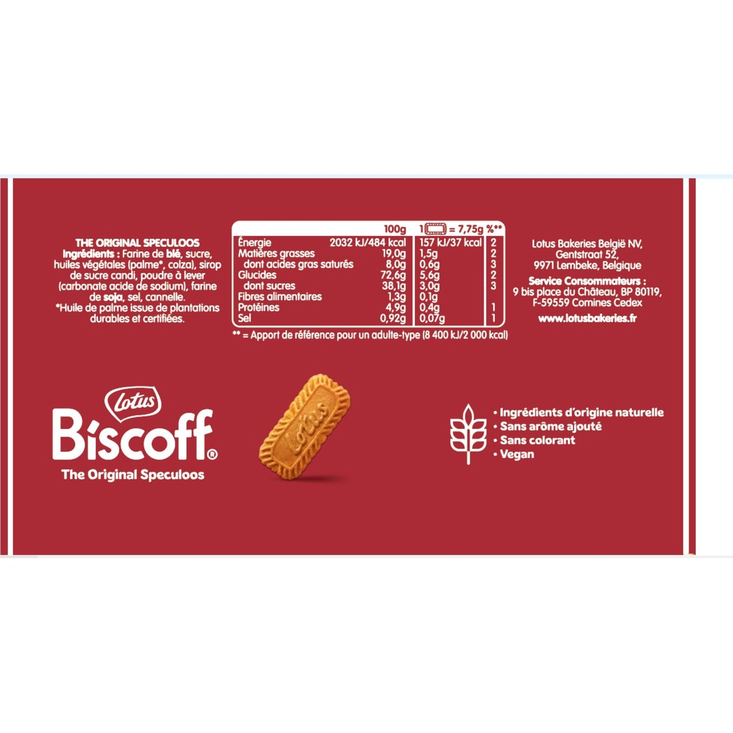LOTUS BISCOFF Original Pocket Size Speculoos Biscuits