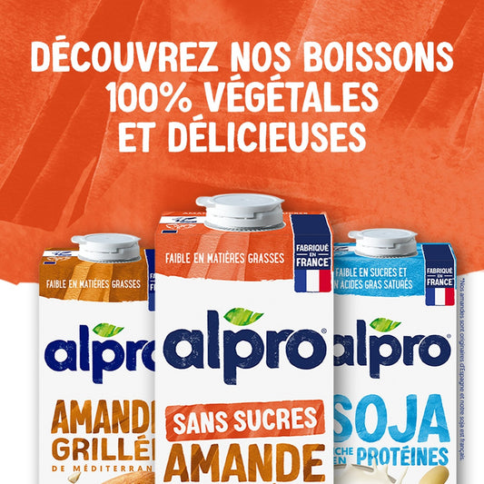 Boisson Végétale Amande Grillée Sans Sucres ALPRO
