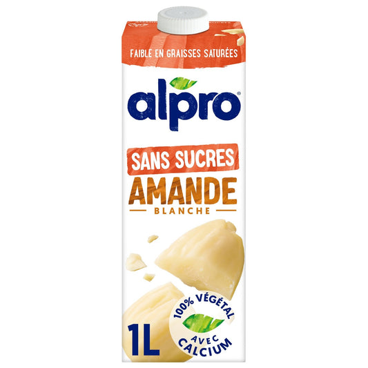 Boisson Végétale Amande Blanche Sans Sucres ALPRO
