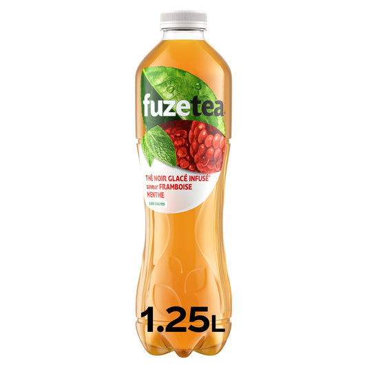 Boisson au Thé Glacé Saveur Framboise Menthe Sans Sucres FUZE TEA