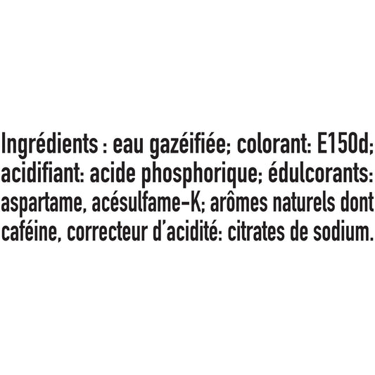 Soda au Cola Goût Cherry Zéro Sucres COCA-COLA
