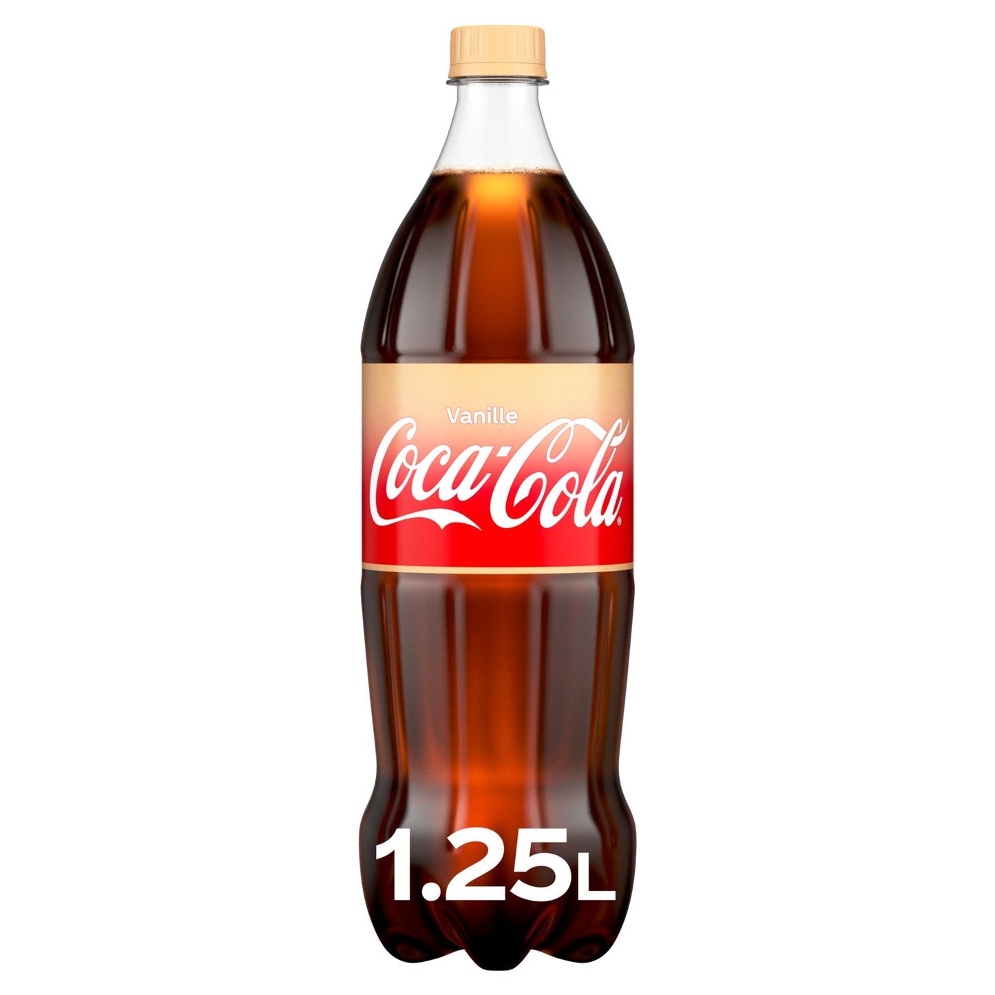 Soda au Cola Goût Vanille COCA-COLA la bouteille d'1,25L