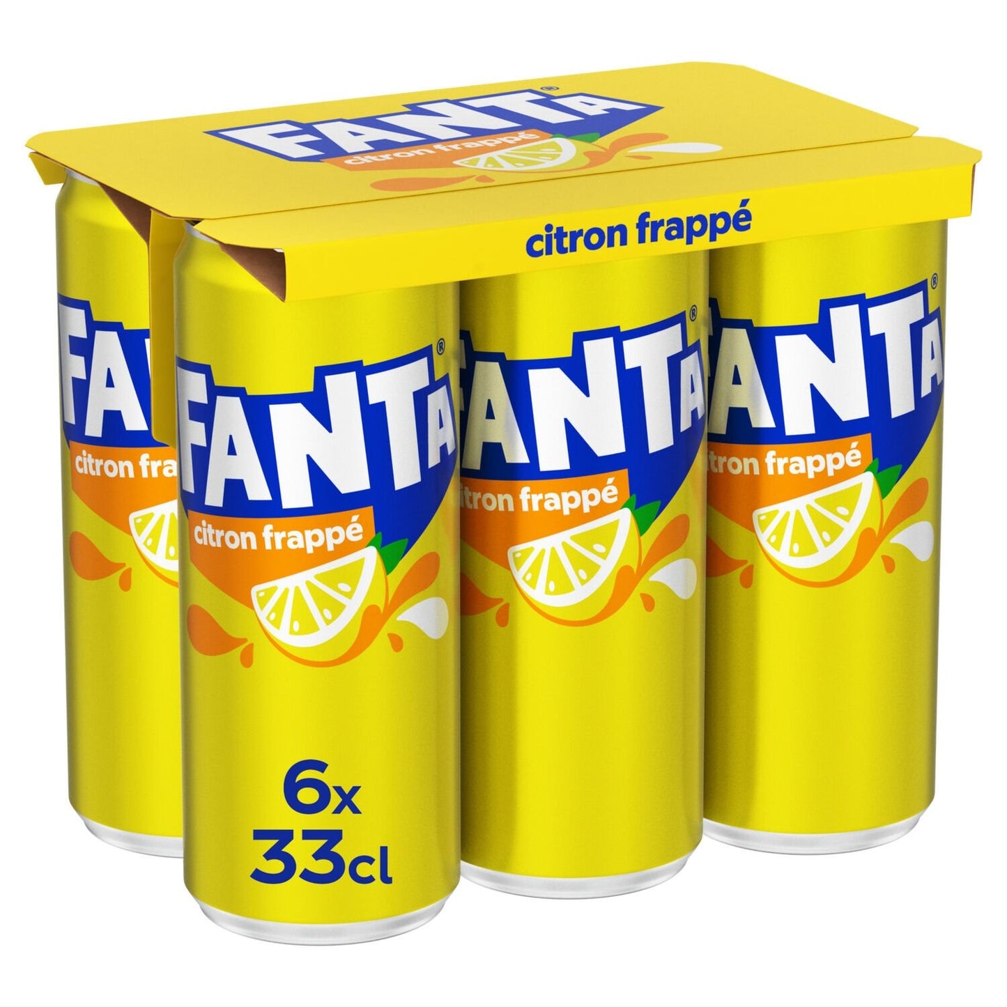 Soda au Citron aux Arômes Naturels FANTA le pack de 6 canettes de 33cL