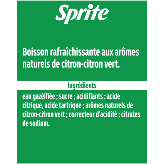 Soda au Citron et Citron Vert SPRITE
