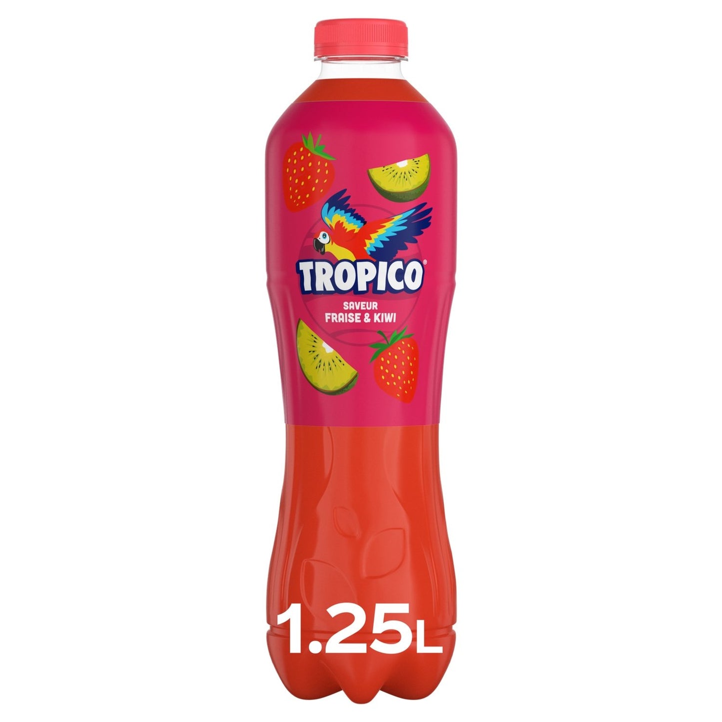 Boisson aux Fruits Fraise et Kiwi TROPICO la bouteille de 1.25L