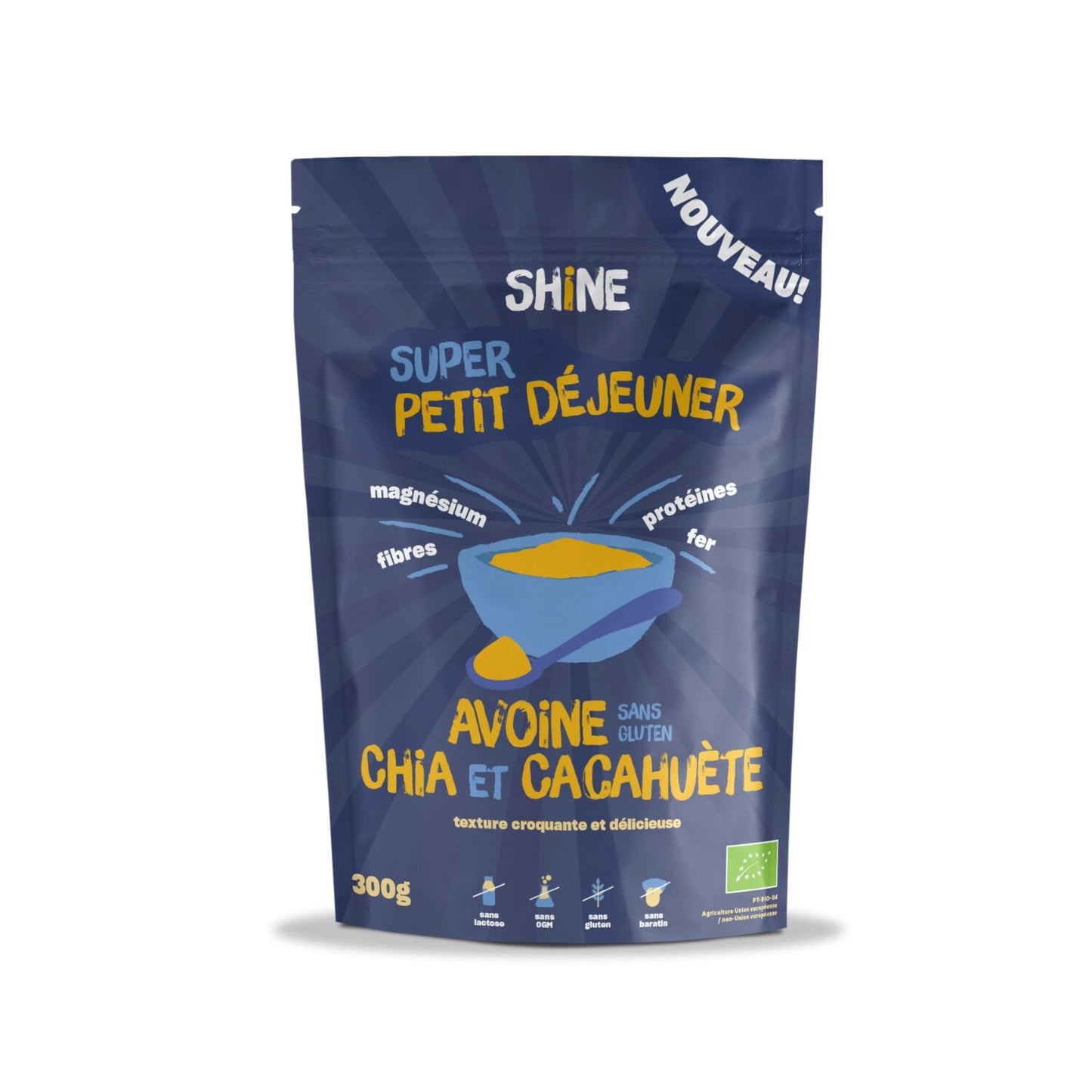 SHINE Organic Gluten-Free Oat, Chia and Peanut Cereal