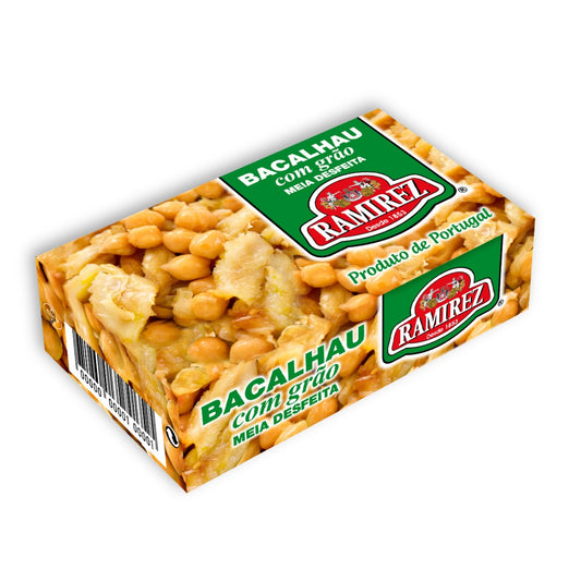 Morue et Pois Chiche à l'Huile Olive Extra Vierge RAMIREZ