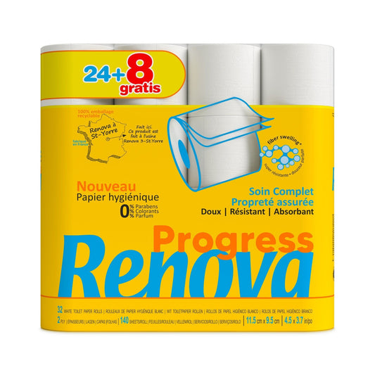 Progress RENOVA Complete Care Hygienic Toilet Paper Guaranteed Cleanliness