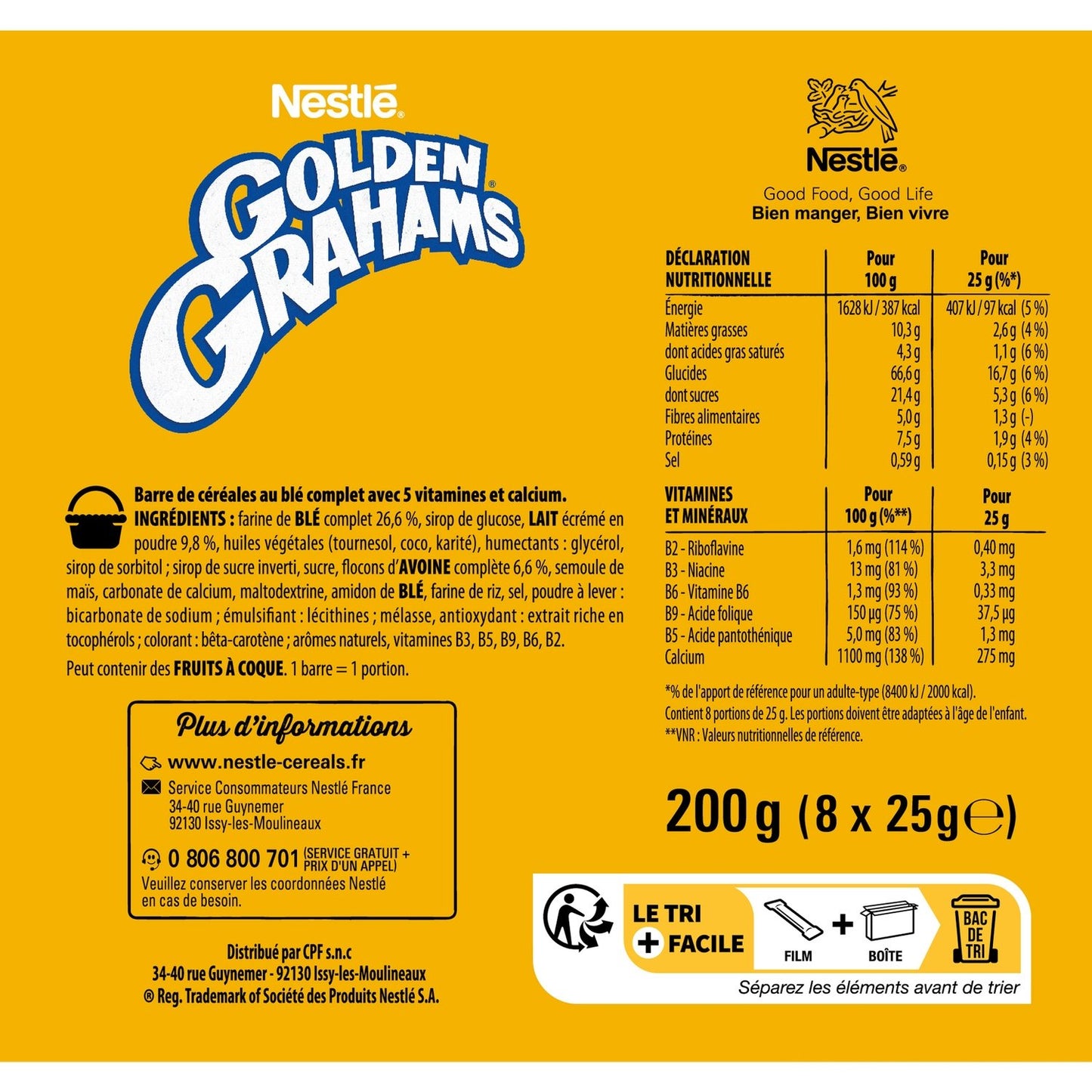 Nestle Golden Grahams Chocolate Cereal Bars