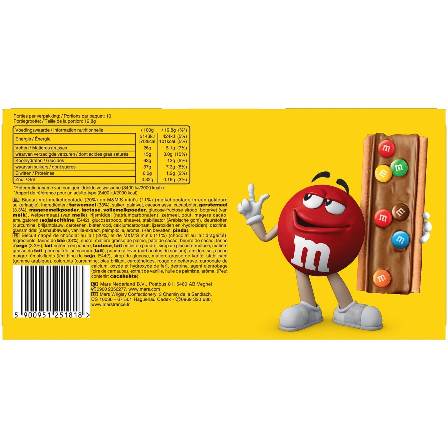 Biscuits Chocolat au Lait et M&m's Minis M&MS