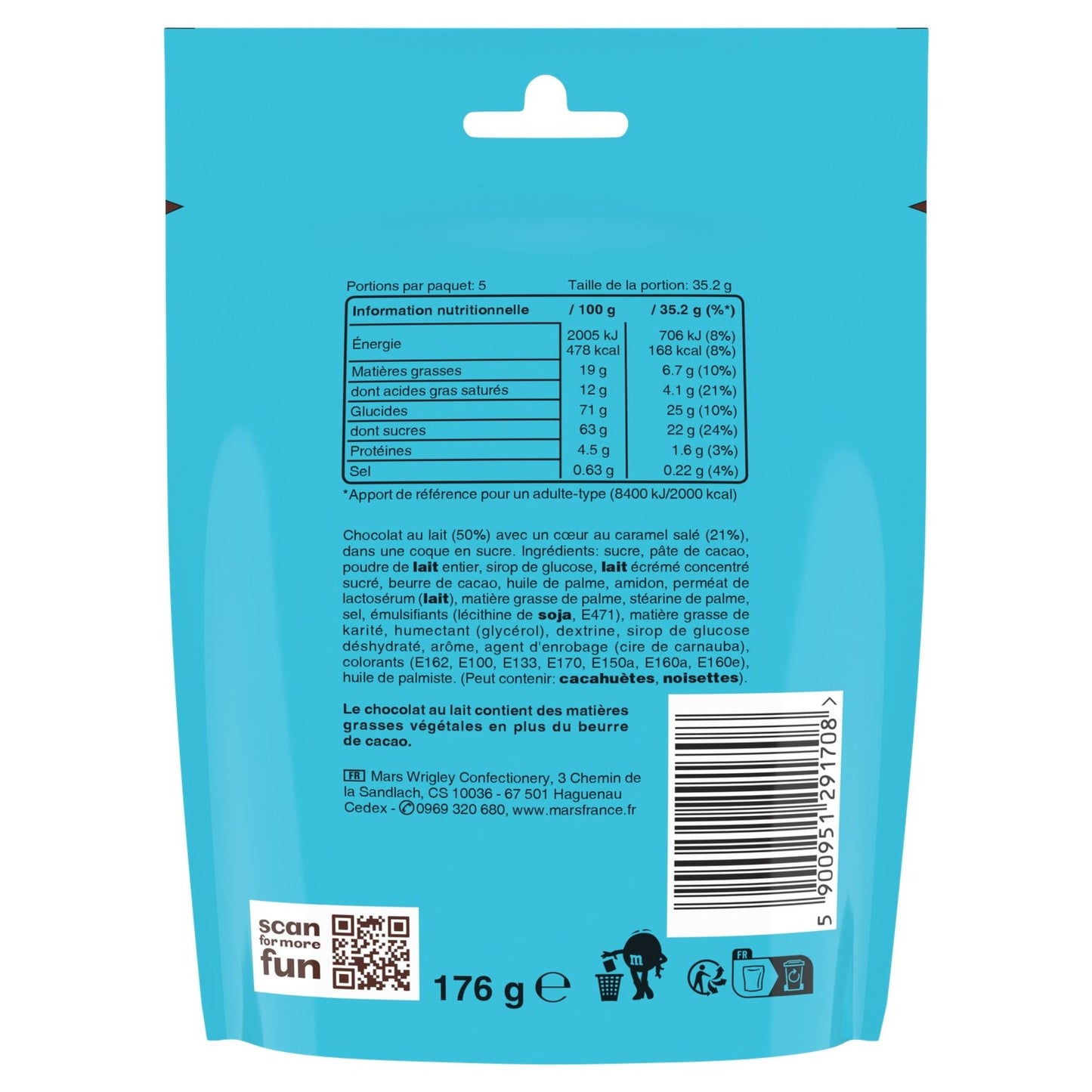 M&MS Salted Caramel Milk Chocolate Candies