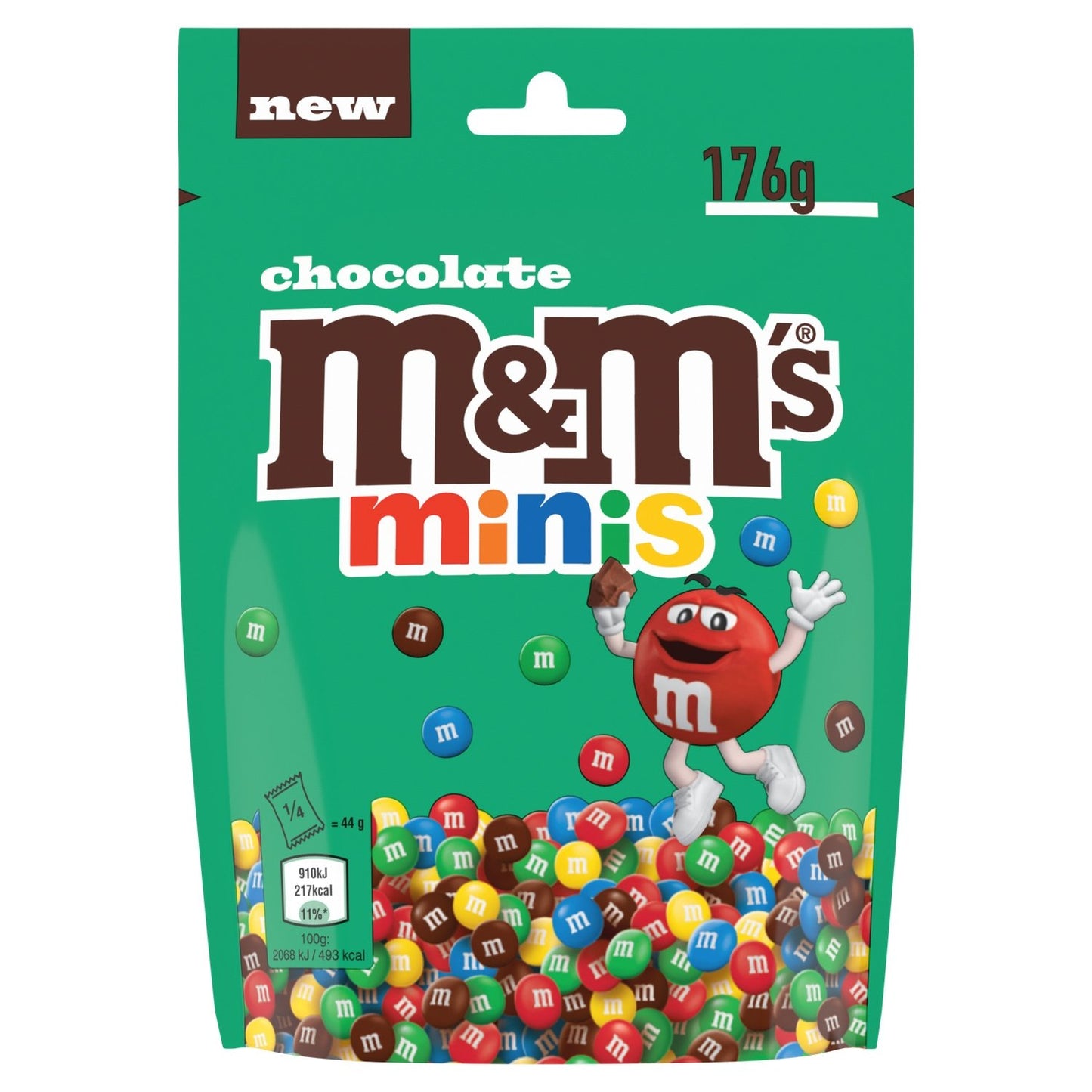 Bonbons Chocolats Minis M&MS le paquet de 176g