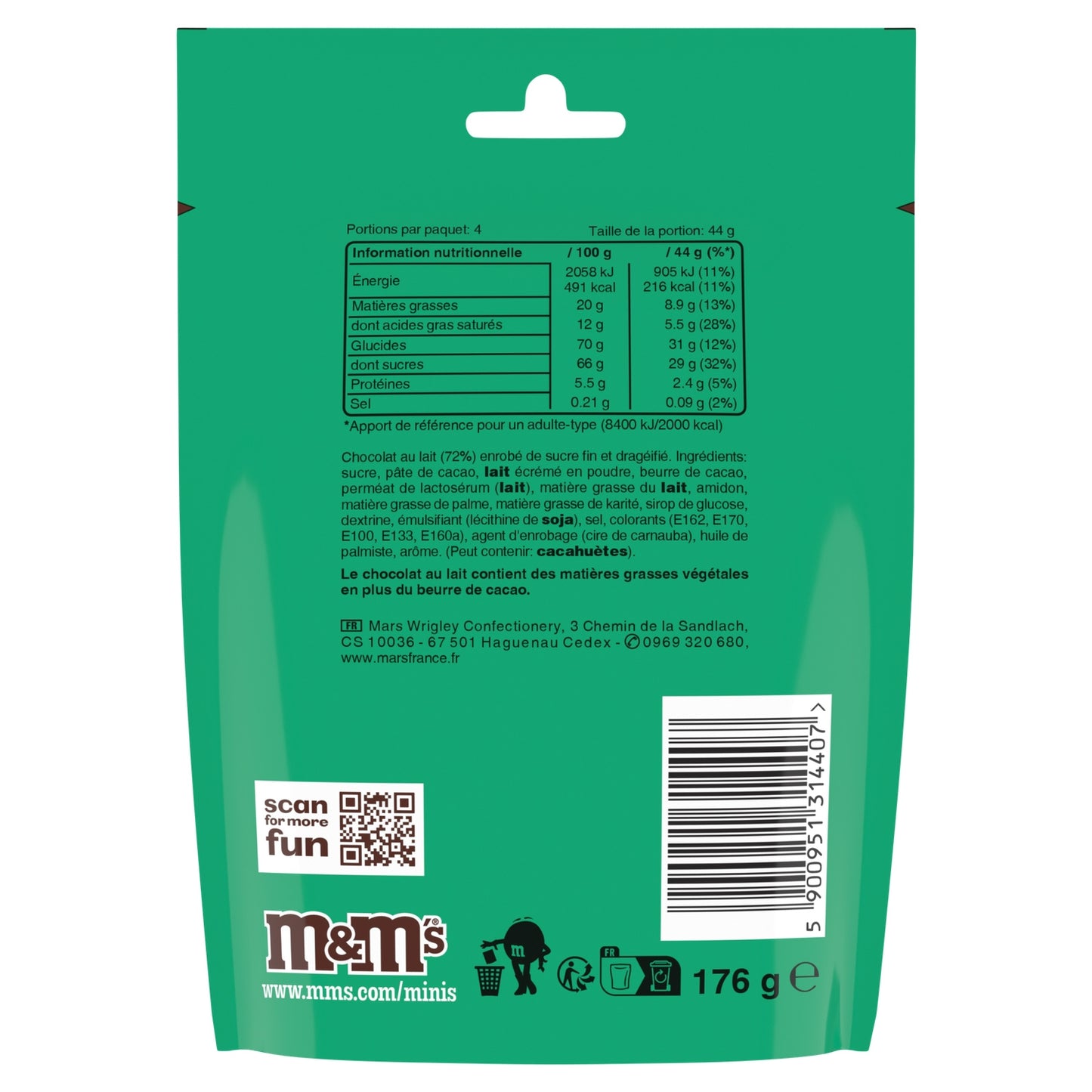 Bonbons Chocolats Minis M&MS