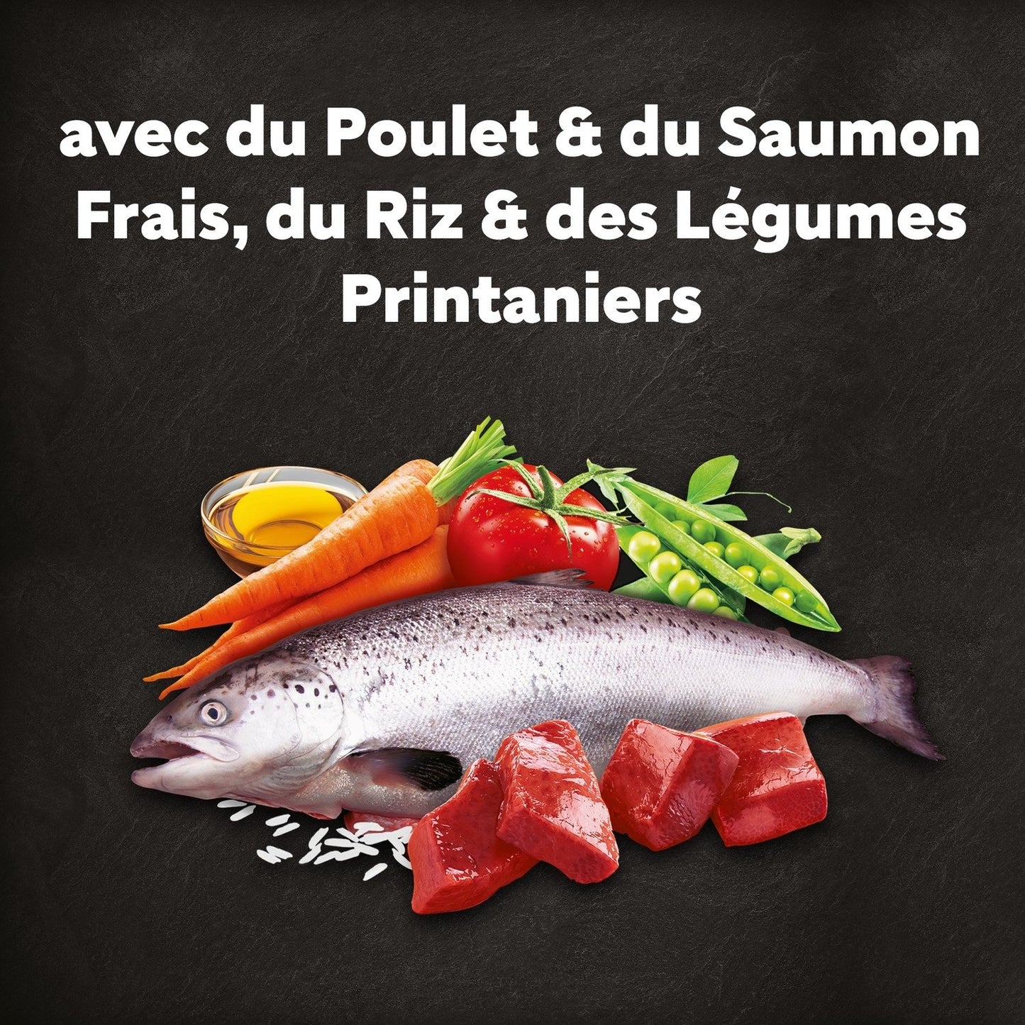 Croquettes pour Petit Chien Adulte au Poulet, au Saumon, au Riz et aux Légumes CESAR