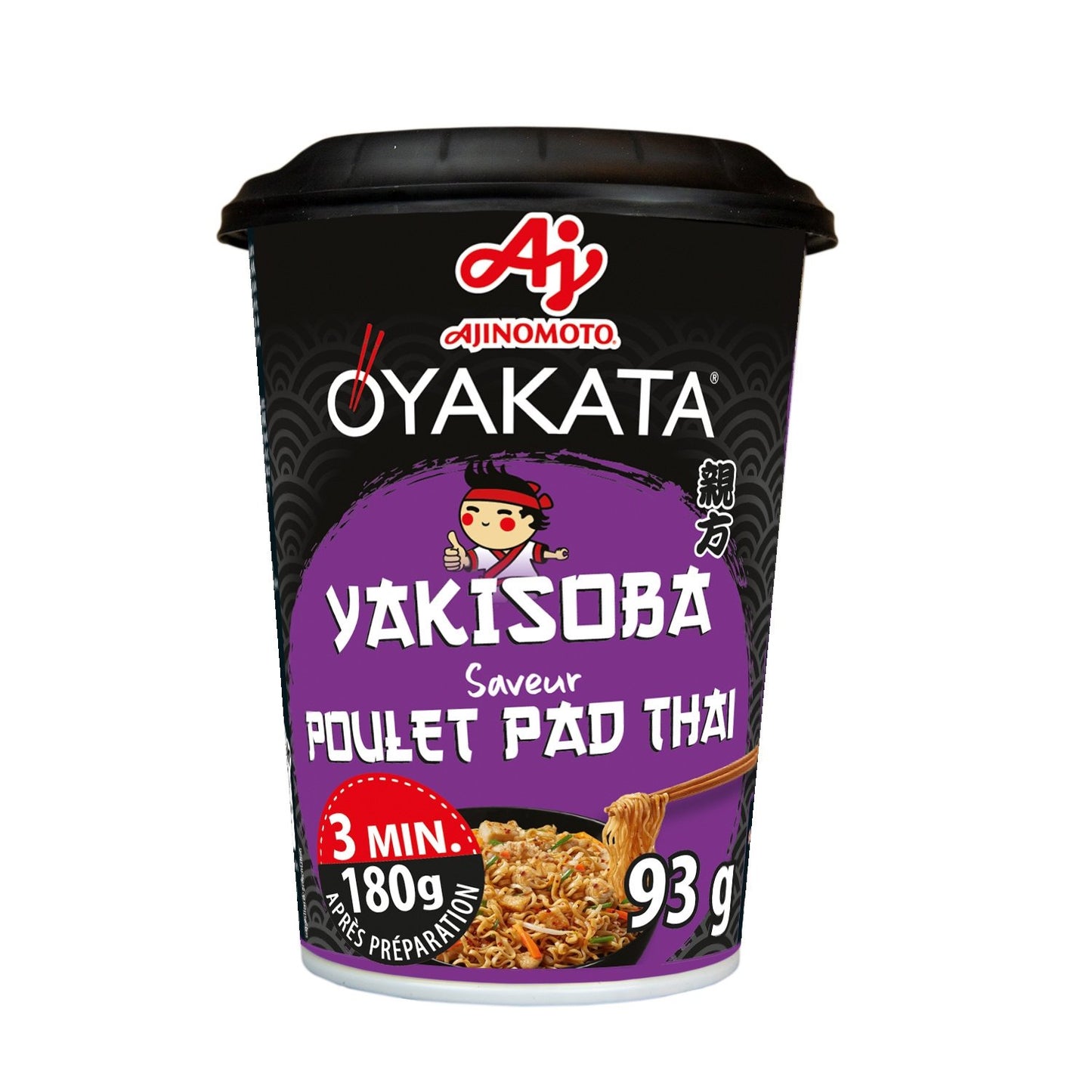 Yakisoba Stir-Fried Noodles with Chicken Flavor in Pad Thai Cup OYAKATA