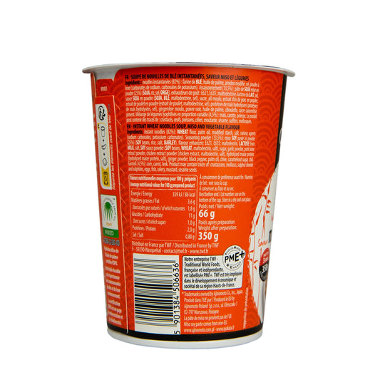 Nouilles Longues et Fines Saveur Miso & Légumes OYAKATA