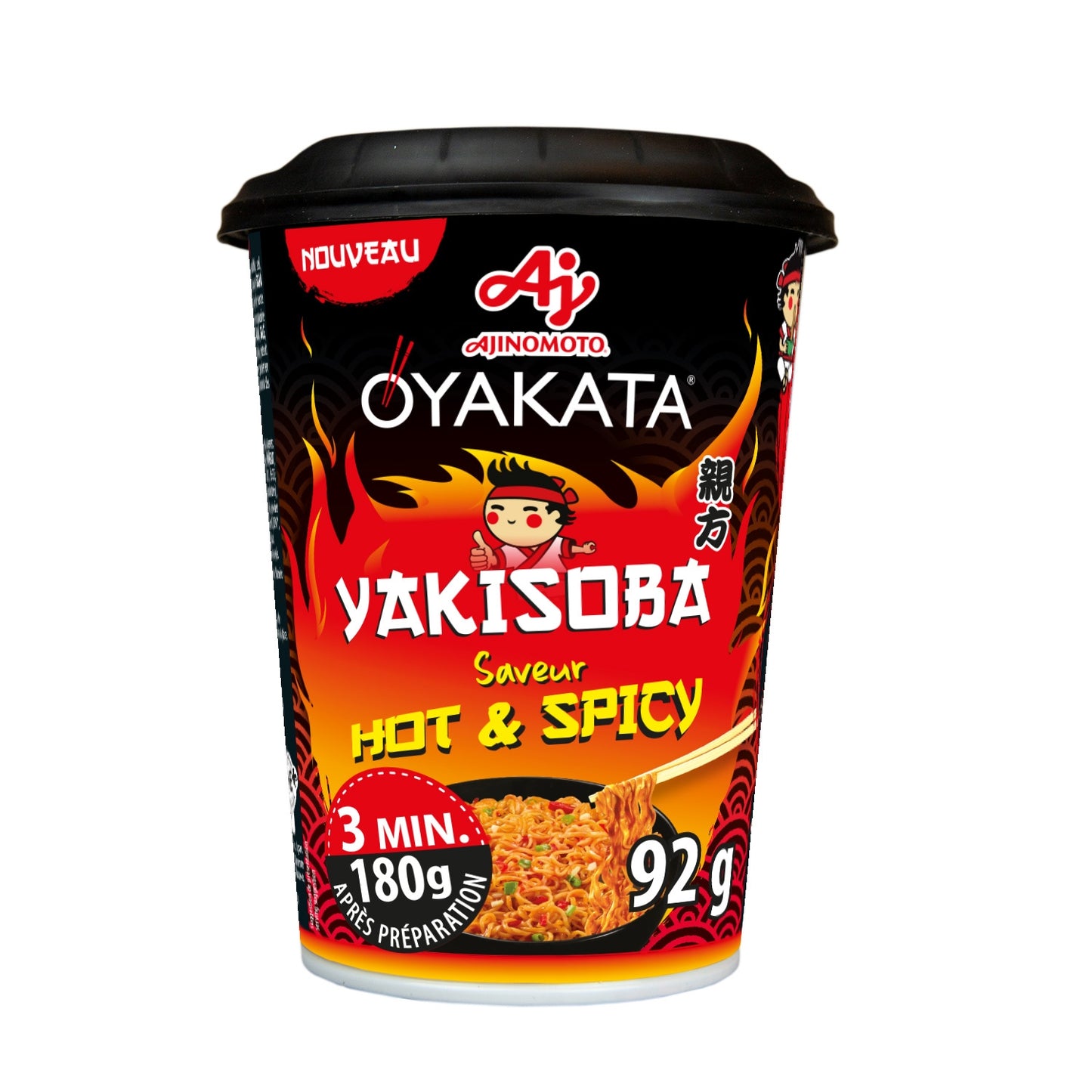 Nouilles Instantanées Yakisoba Saveur Hot et Spicy OYAKATA