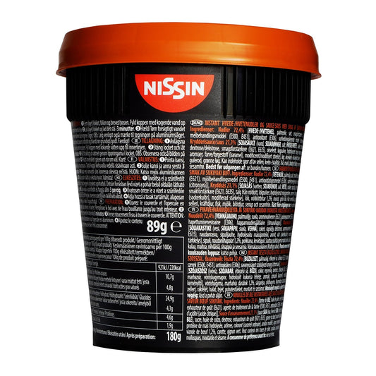 Nouilles Japonaises avec Sauce Bœuf Sukiyaki Soba NISSIN