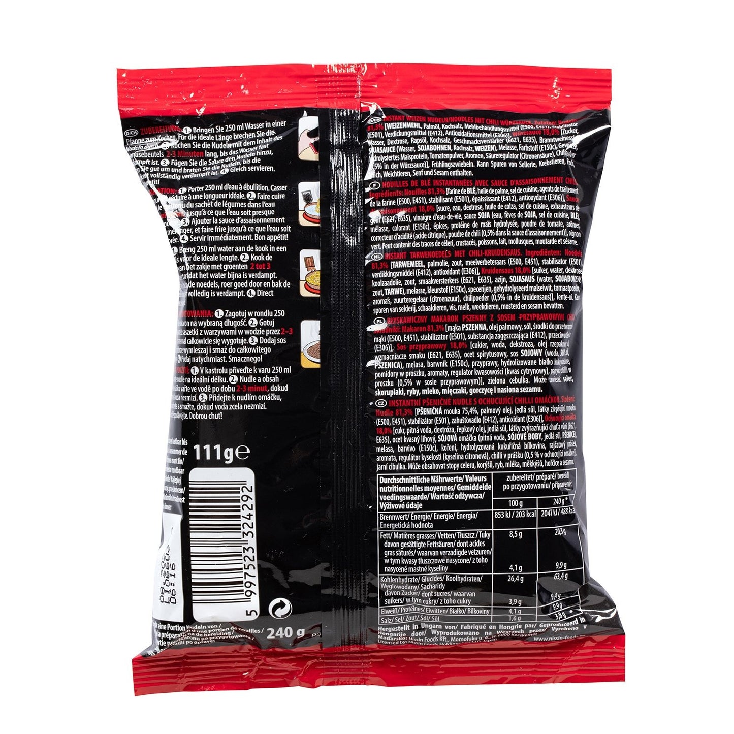 NISSIN Chili Soba Stir-Fried Noodles