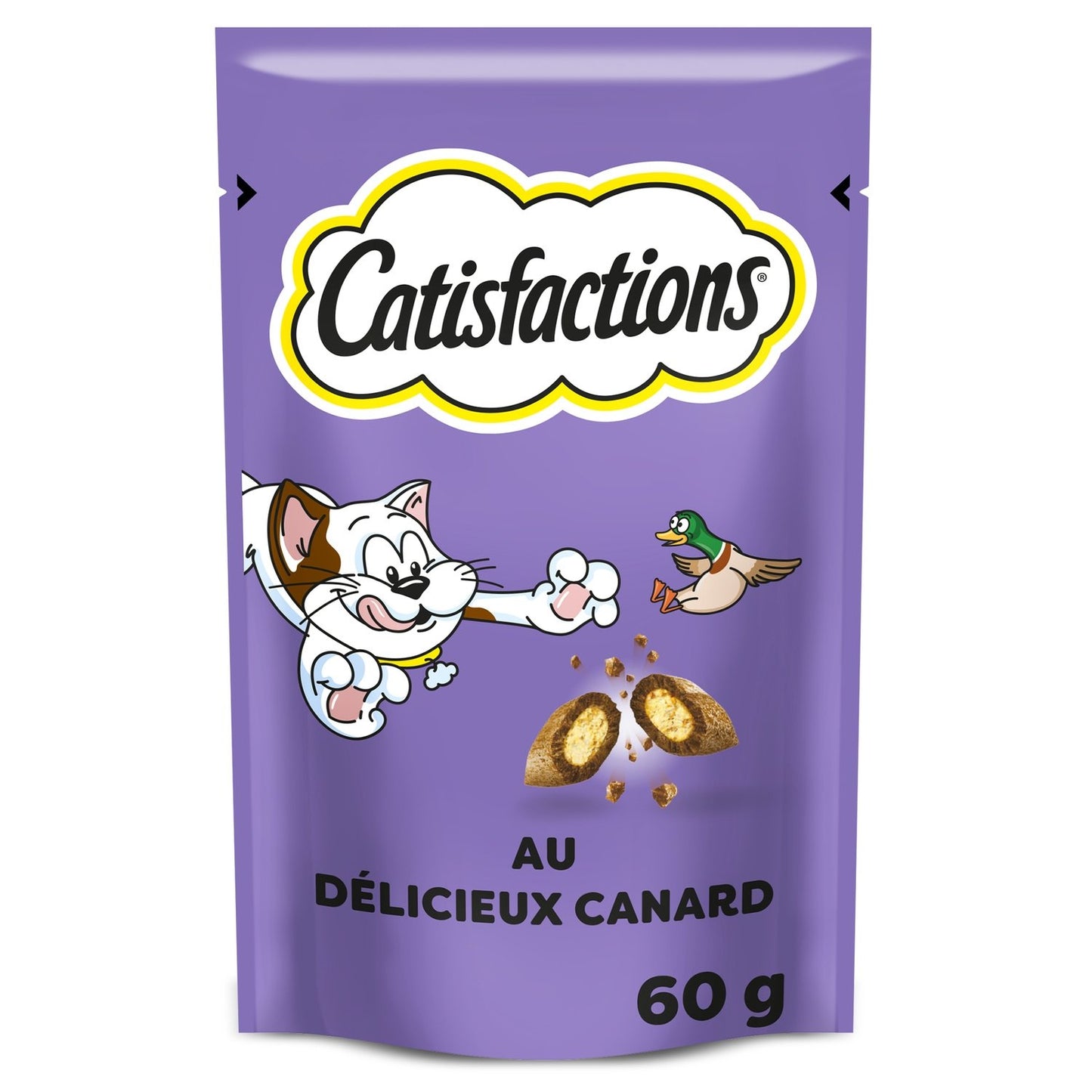 Friandises pour Chat Adulte et Chaton Canard CATISFACTIONS le sachet de 60g