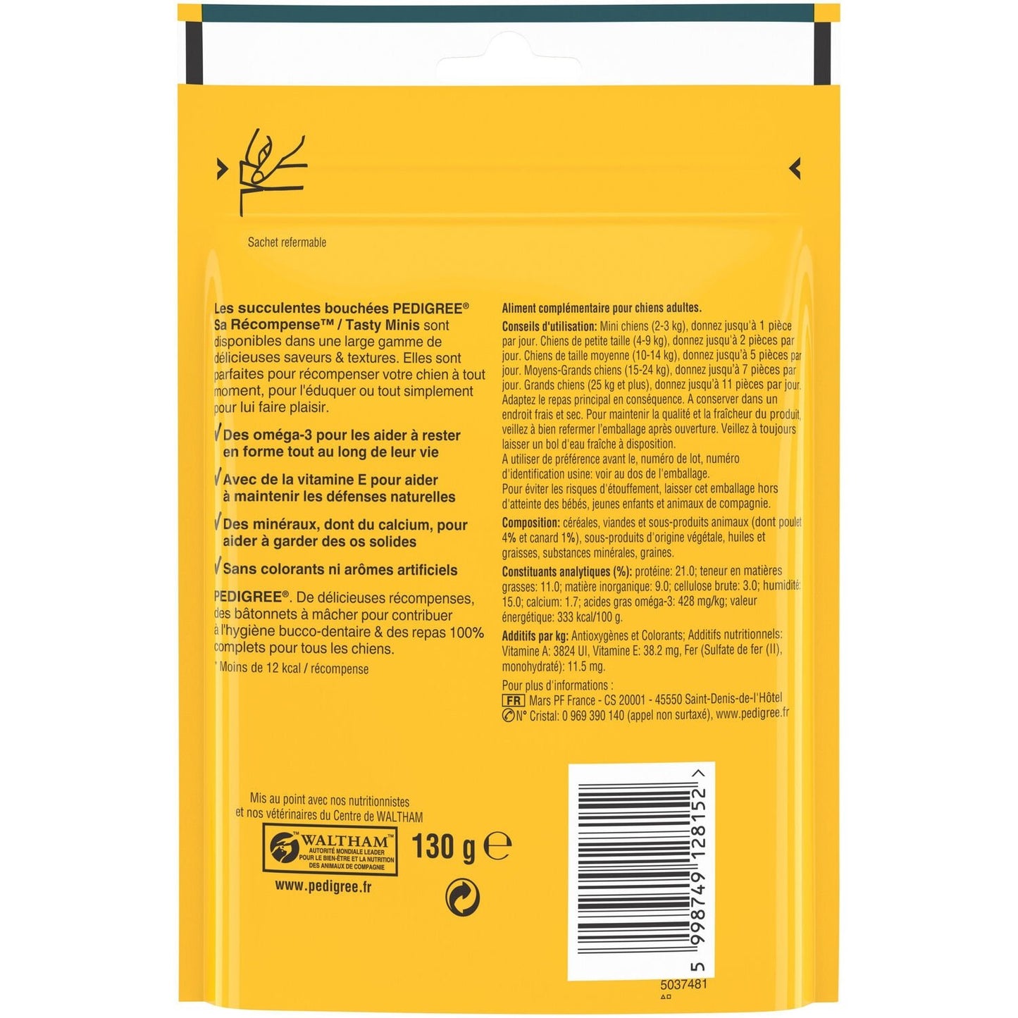 Tasty Minis PEDIGREE Adult Hundeleckerlis mit Huhn und Ente