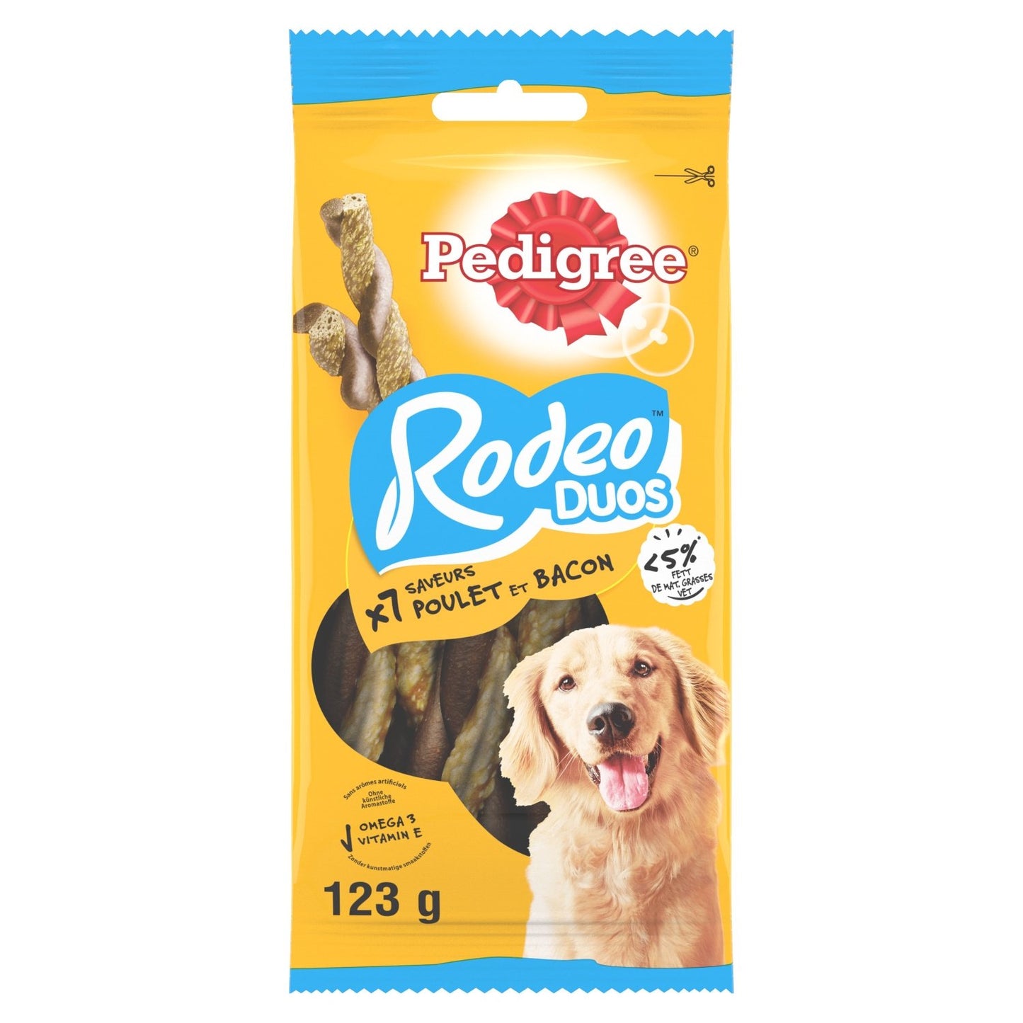 Friandises pour Chien Adulte Poulet Bacon Rodeo PEDIGREE