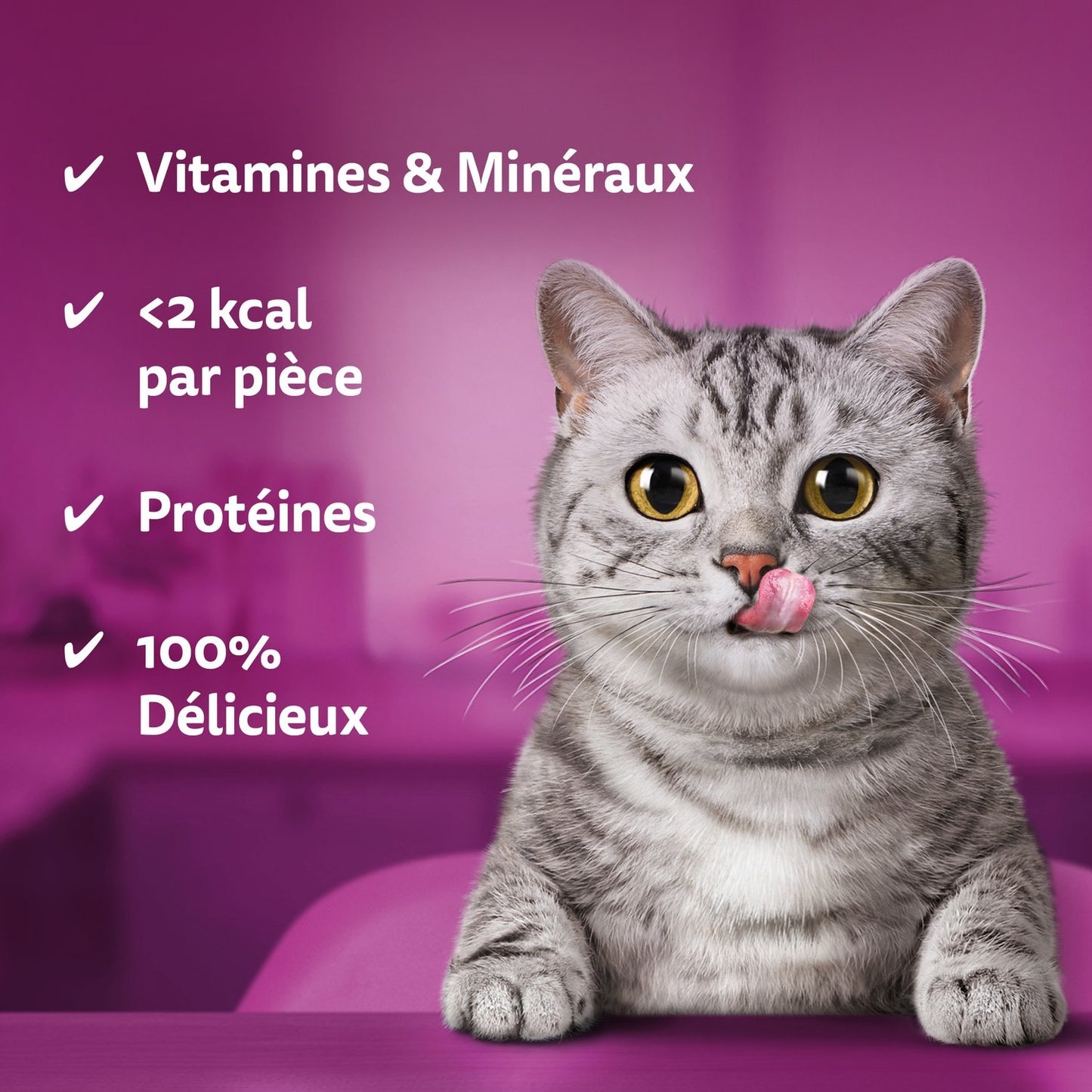 Friandises pour Chat Adulte Poulet Fromage Temptations WHISKAS