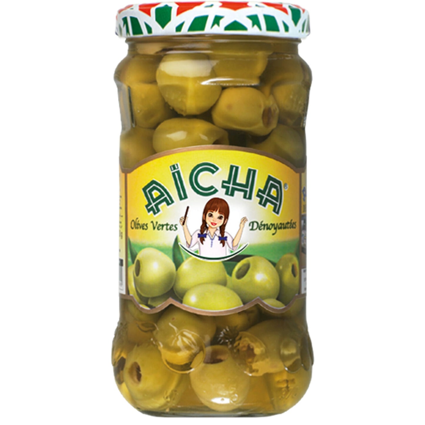 AICHA Pitted Green Olives