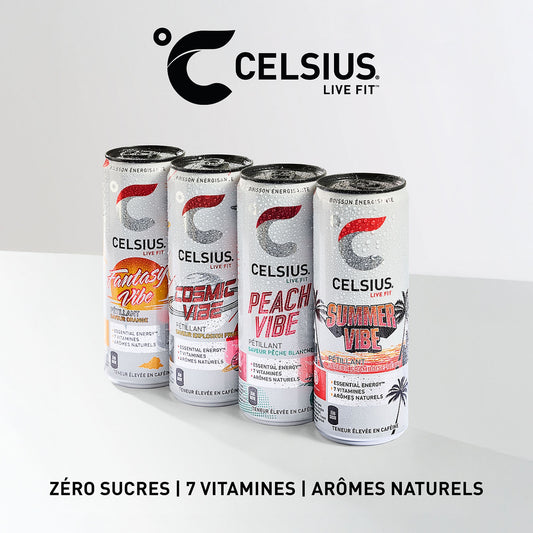 Soda Énergisant Fraise Fruit de la Passion CELSIUS