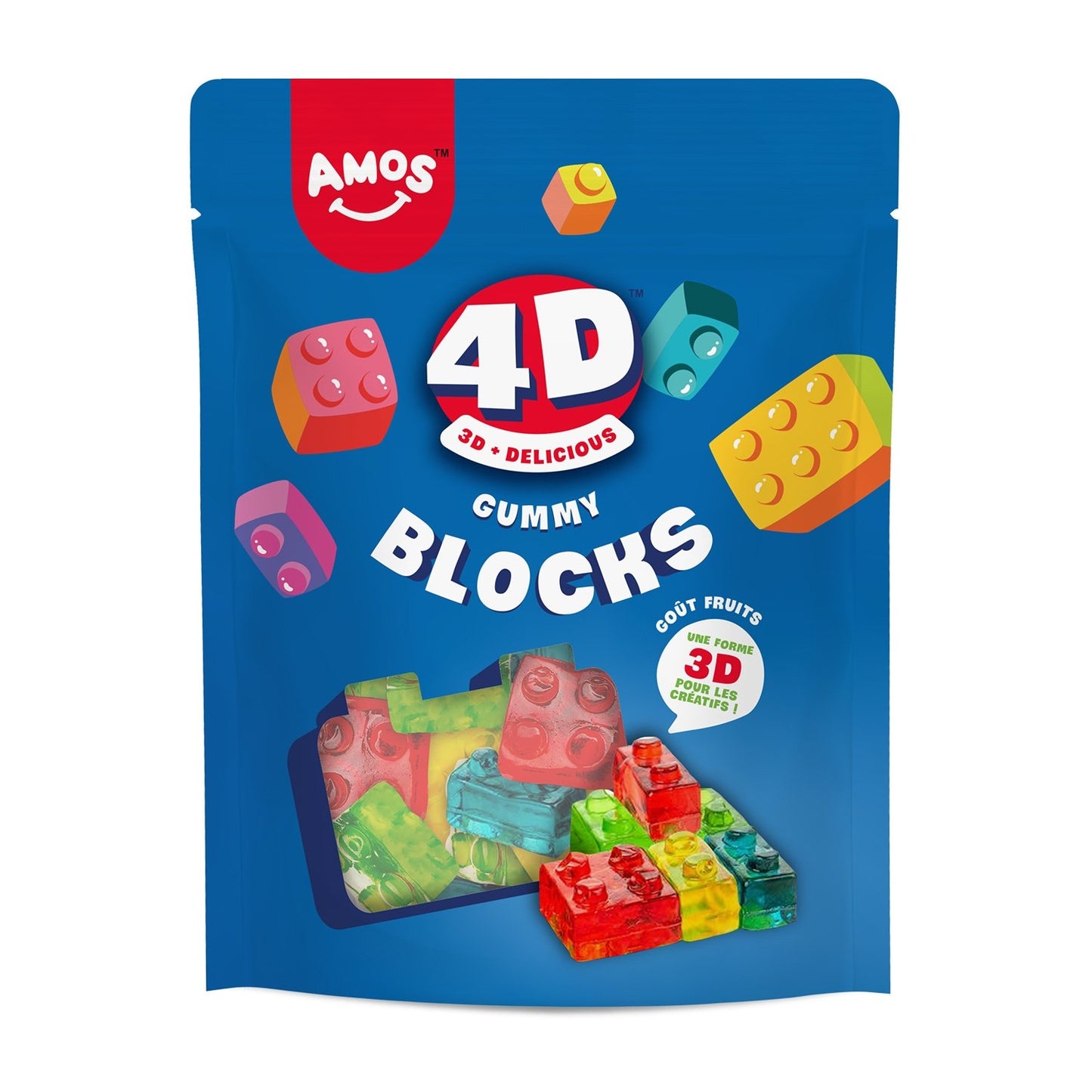 Bonbon Kids Blocks Goût Fruit AMOS