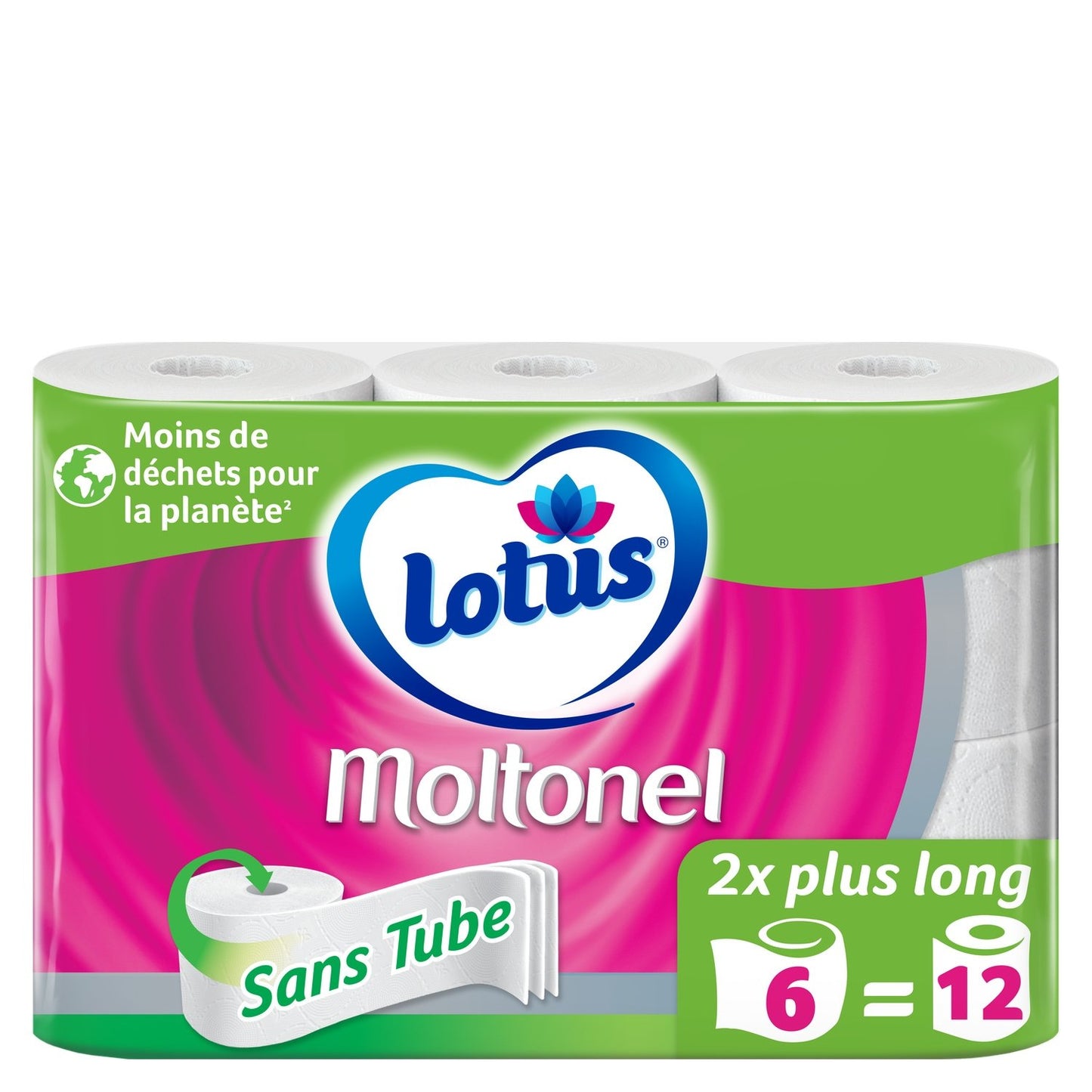 LOTUS White Toilet Paper Without Tube
