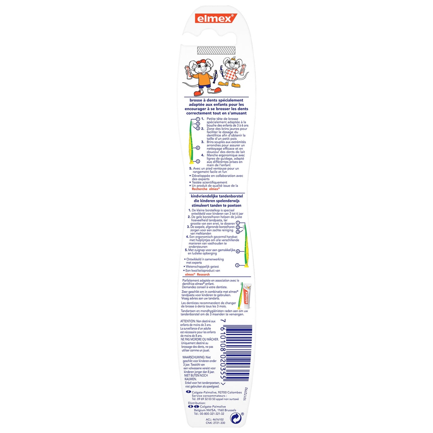 ELMEX Soft Zahnbürste für Kinder von 3-6 Jahren