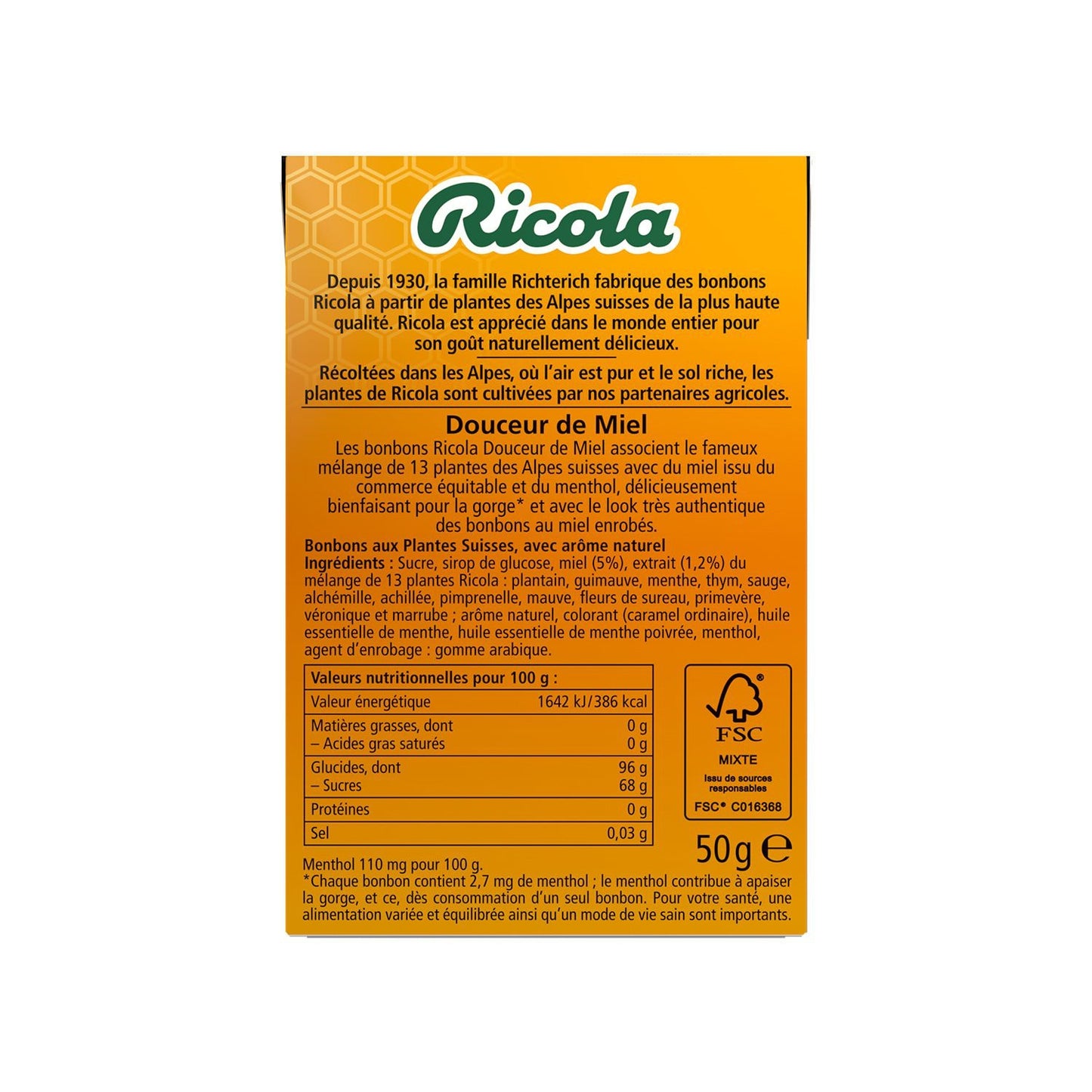 Bonbon Douceur de Miel RICOLA