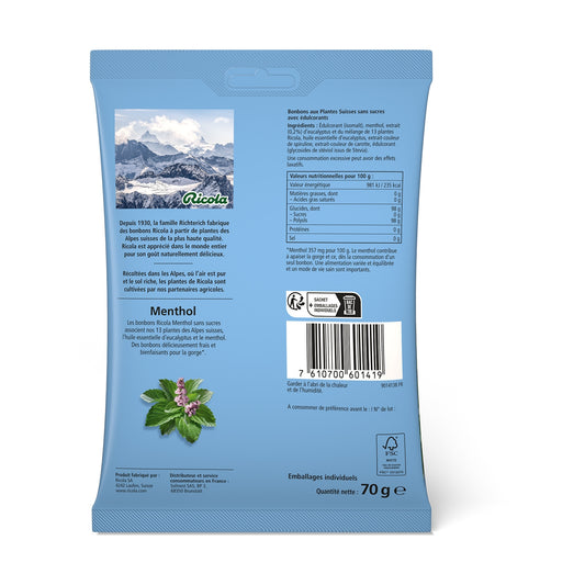 Bonbons Menthol RICOLA